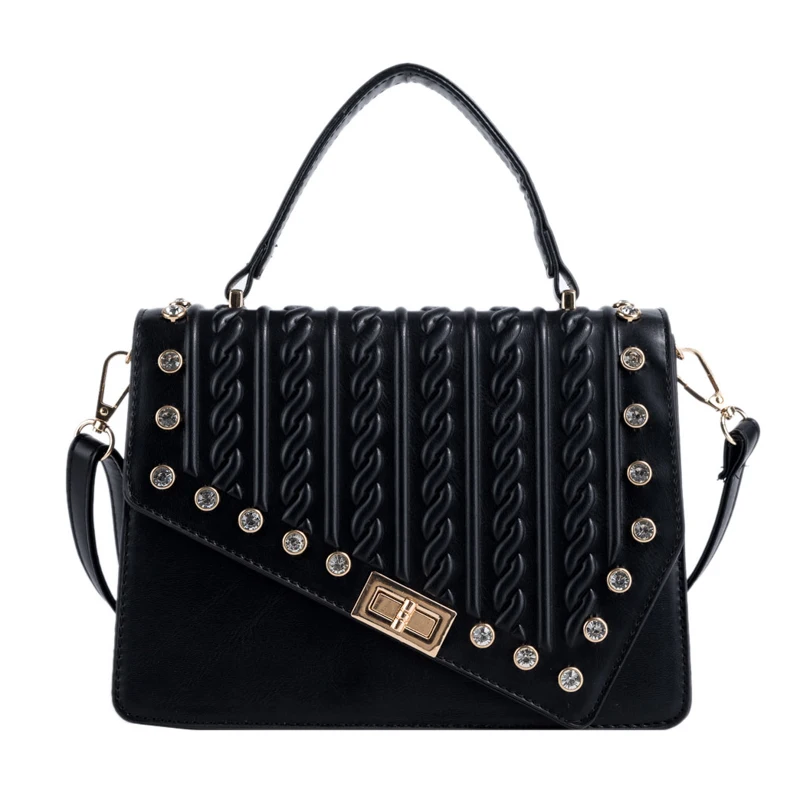 

Elegant Female Diamonds Tote bag 2021 Fashion New High-quality PU Leather Women's Designer Handbag Luxury brand ShoulderBag