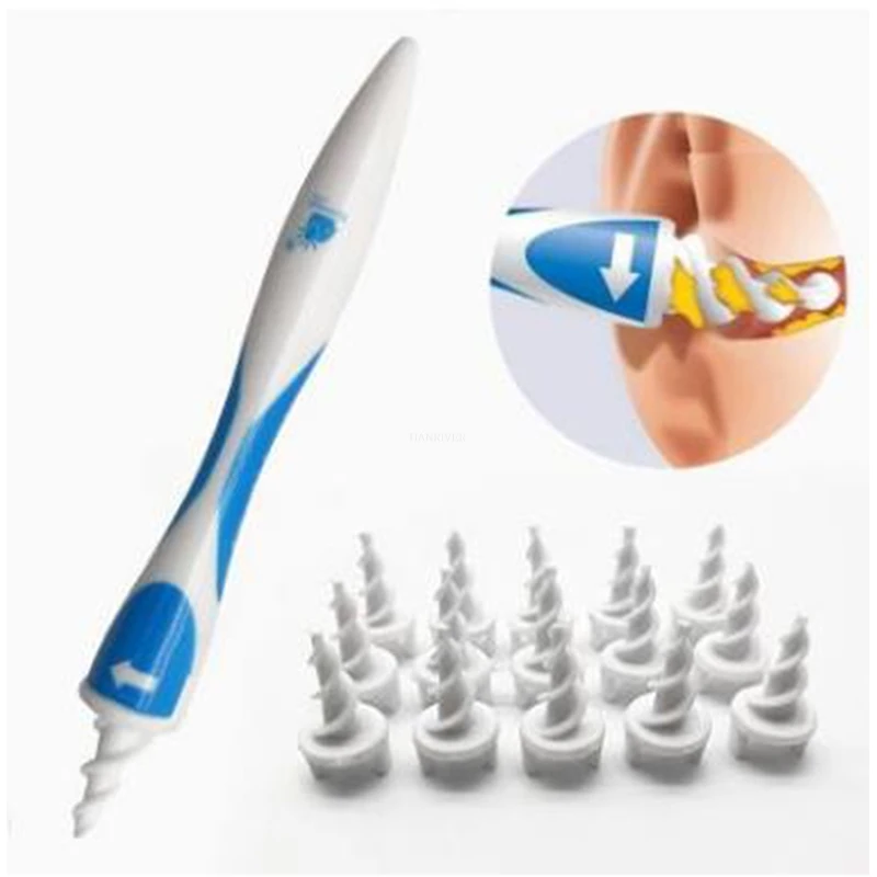 Спиральные ушные экстракторы роторные детские силиконовые восковые для