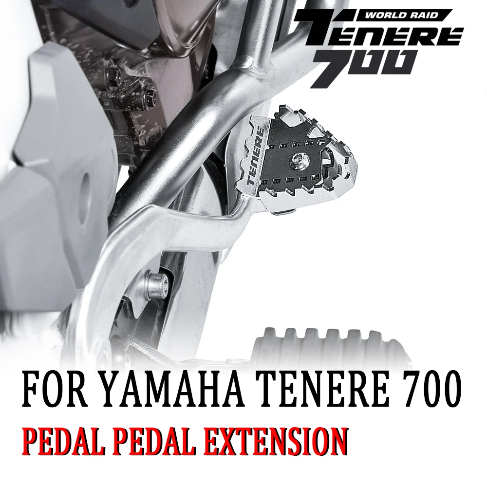 

FOR YAMAHA TENERE 700 Tenere700 Plate Enlarge Extender XTZ 700 T700 Motorcycle steel Brake Lever Step Tip Extension Pedal