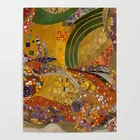 Картина на холсте, настенный художественный постер Klimt, домашние цветы, декоративный современный коллаж для гостиной, модульные картины без рамки