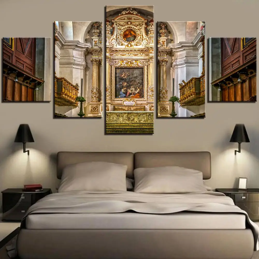 5 шт. церковная холщовая картина Иисуса религиозный постер Молящиеся картинки