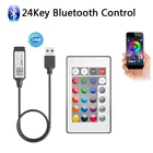 USB 5V RGB 24key 44key Bluetooth Control 3key Control для 28355050 светодиодный ных лент маленький RGB Control ler LED Tape