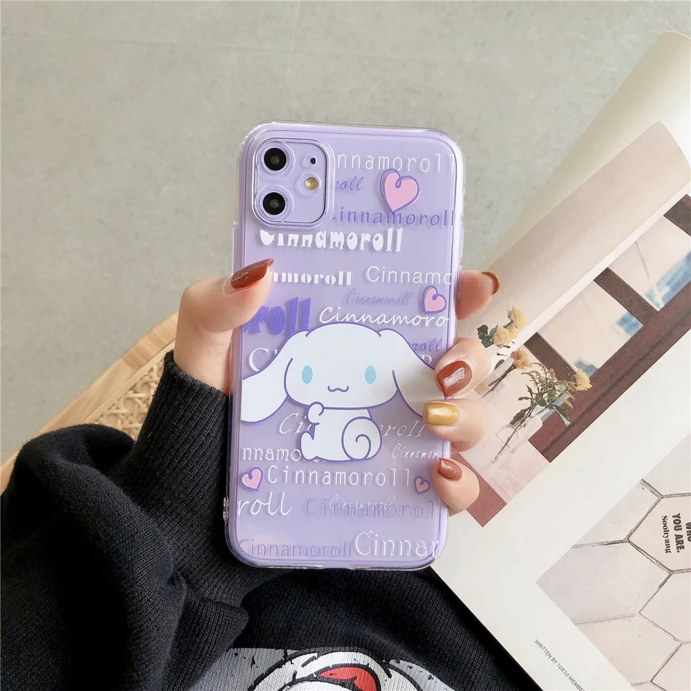 Японский милый чехол для телефона с рисунком собаки корицы iPhone 11Pro Max прозрачный