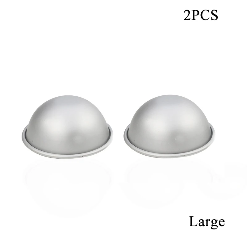 2 шт. форма для выпечки бомб ванны торта 3D алюминиевый шар сахар ремесло украшение