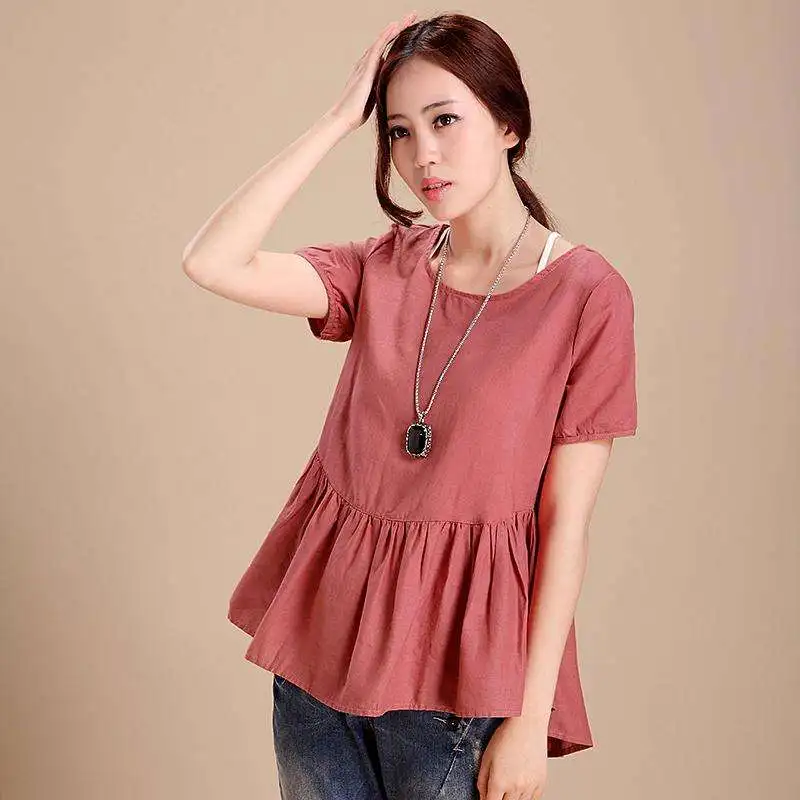 

2020 Summer Fashion T Shirt Red Women Tshirt
