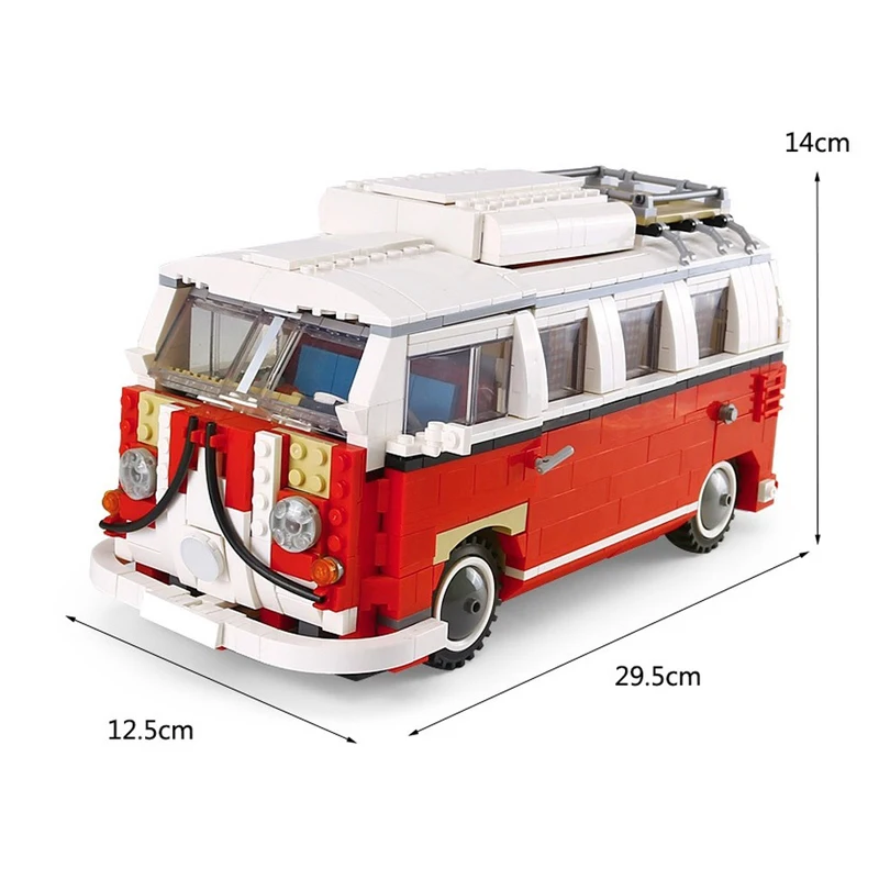 

Technical Series Volkswagen T1 Camper Car Van VW Car Model Building Blocks Compatible 10220 DIY Bricks Toys for Christmas Gift