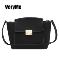 VeryMe Matte PU Womens Messenger Bag High Quality Leather Female Designer Bag Fashion Retro Women Shoulder Bag Sac A Main Femme