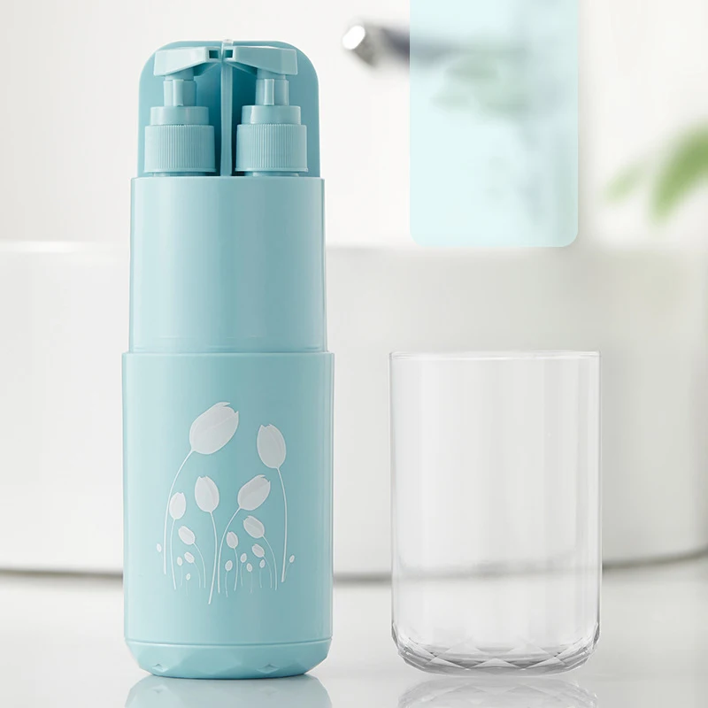 blue 5 шт. походный футляр для зубной щетки Органайзер для ванной Tumblers умывальник портативный держатель для зубных щеток мыльница, аксессуары для ванной комнаты Набор - Цвет: blue