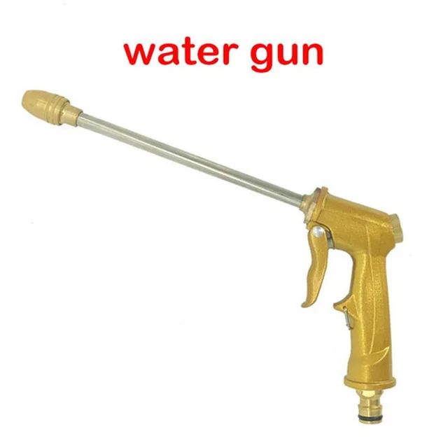 water gun Удлиняемый садовый шланг волшебный, резиновый шланг ЕС водяной шланг высокого давления шланг для автомойки распылитель садовый полив - Цвет: water gun