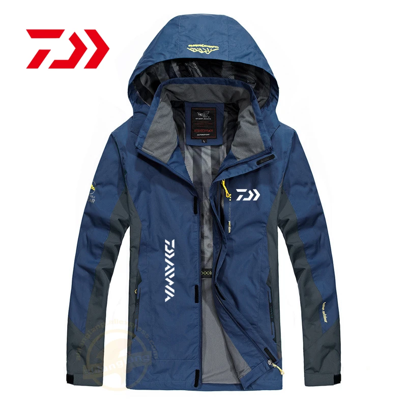 

Men's Daiwa Thin Hooded Long Sleeve Fishing Jackets Sun Protection Anti-mosquito Fishing Clothes Outdoor Camping Sport Clothing
