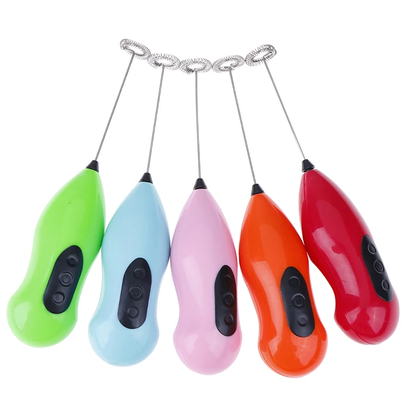 

1pc Milk Drink Coffee Whisk Mixer Electric Egg Beater Frother Foamer Mini Handle Stirrer Practical Kitchen Cooking Tool