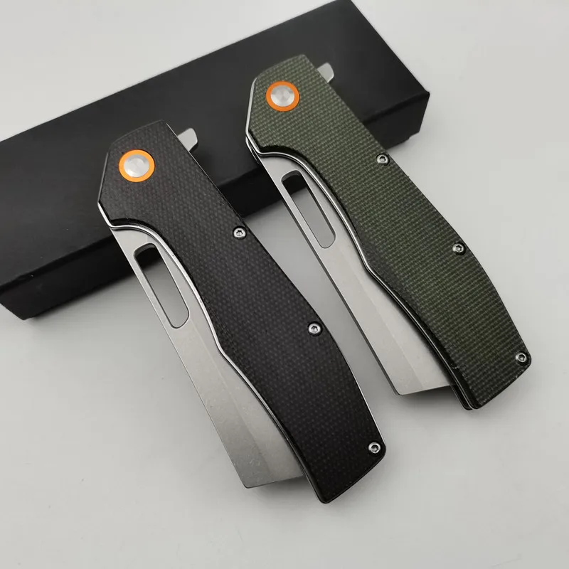 Складной нож KESIWO GT955 карманный тактический клинок из льняного волокна с лезвием D2