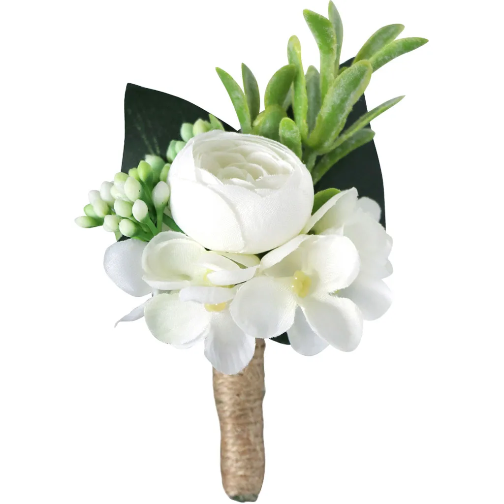 

Бутоньерка, Шелковый цветок, Свадебный костюм, Декор, корсаж, цветы жениха