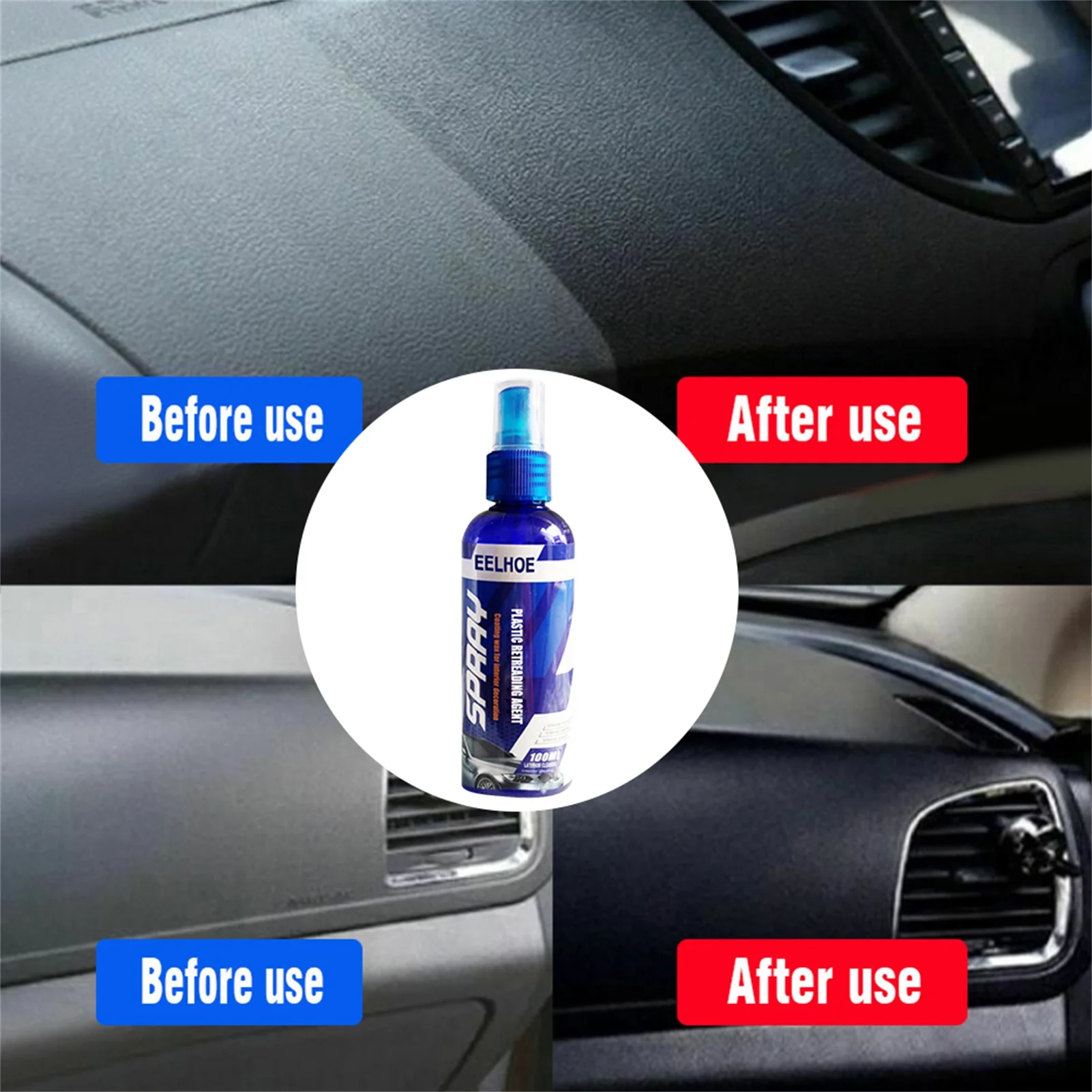 

30ml/100ml Renovation Essence Multi-functional Automotive Plastic Refurbishing Agent Cleaning And Maintenance Drop Shipping