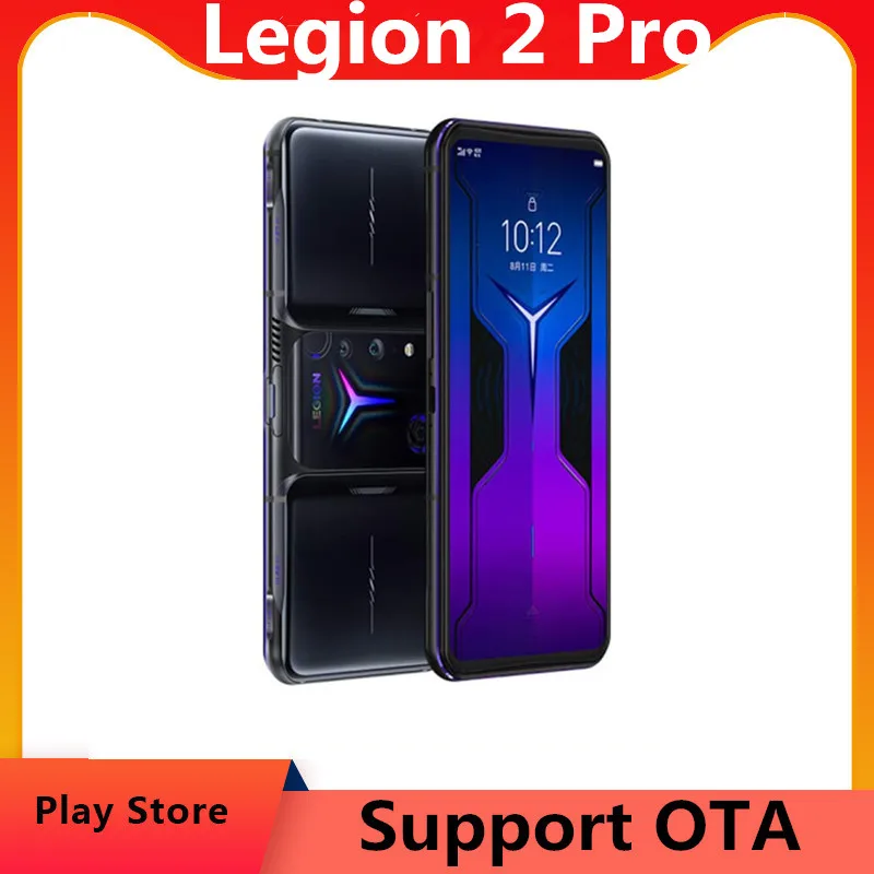 DHL Fast Delivery Lenovo Legion 2 Pro Android Phone 5500mAh Battery 6.92" 144HZ E4 Screen 64.0MP Fingerprint Snapdragon 888