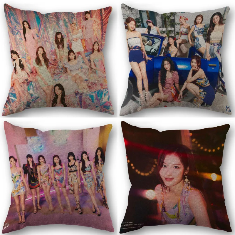 Изготовленный На Заказ дважды Kpop наволочки с изображением девочек Домашний