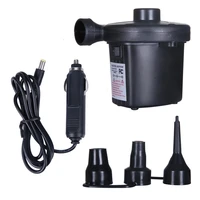 220v 12v electric inflatable pump quick air filling compressor with 3 nozzles for car camping life buoy boat cushion home use