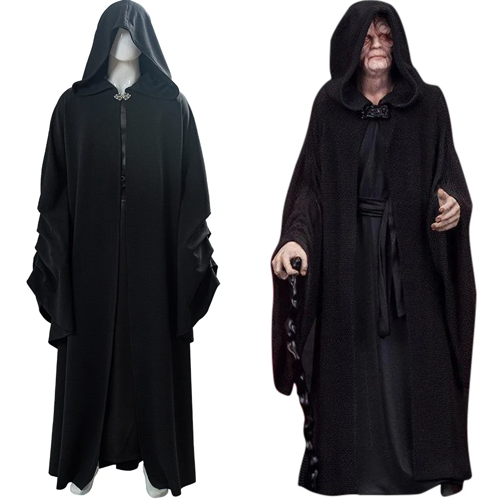 Звезда косплей 9 The Rise Of Skywalker Darth siут Sheev Palpatine Косплей Костюм капюшон плащ для