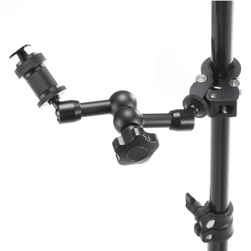 

11 дюймов Волшебная рукоятка с металлическим крепежным зажимом противоскользящие регулируемые прочные комплекты для камеры DQ-Drop