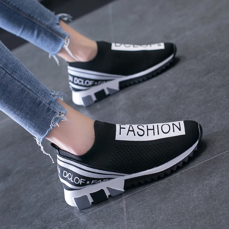 Женские эластичные носки ins super-fire Красная Спортивная обувь большого размера для