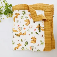 muslin quilt 4 layer bamboo baby muslin blanket swaddle better than aden anais babyblanket infant wrap