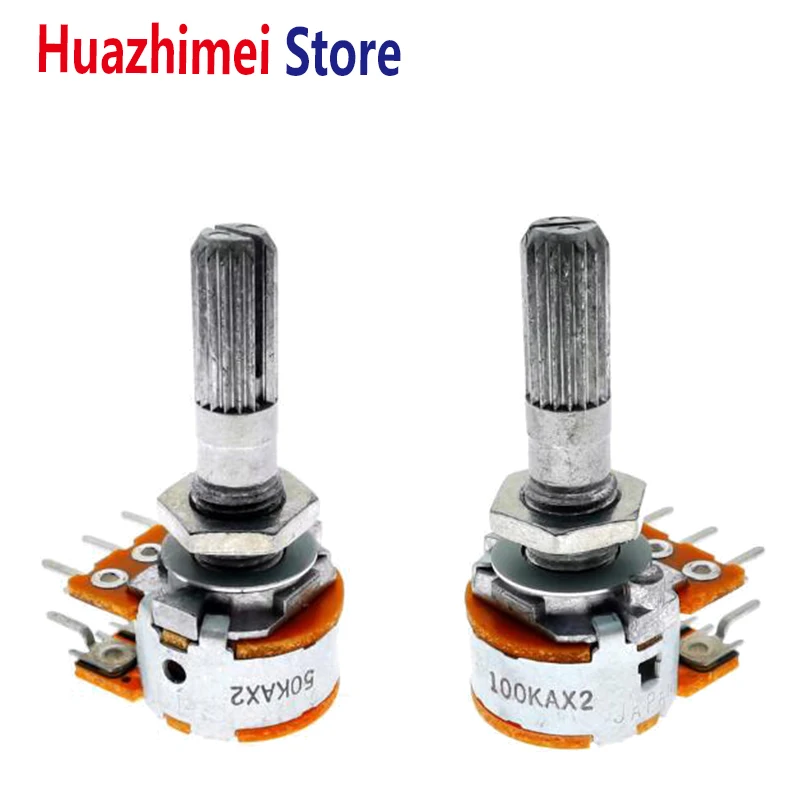 1 шт. RK163 новинка Япония ALPS 50K 100K 50KAX2 100KAX2 Hifi аудио двойной блок поворотные