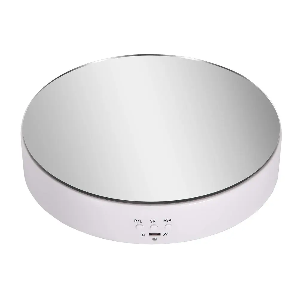 

Intelligent Charging Adjustable Speed Electric Turntable 360 Degrees Rotating Display Stand For Jewellery Watch Display