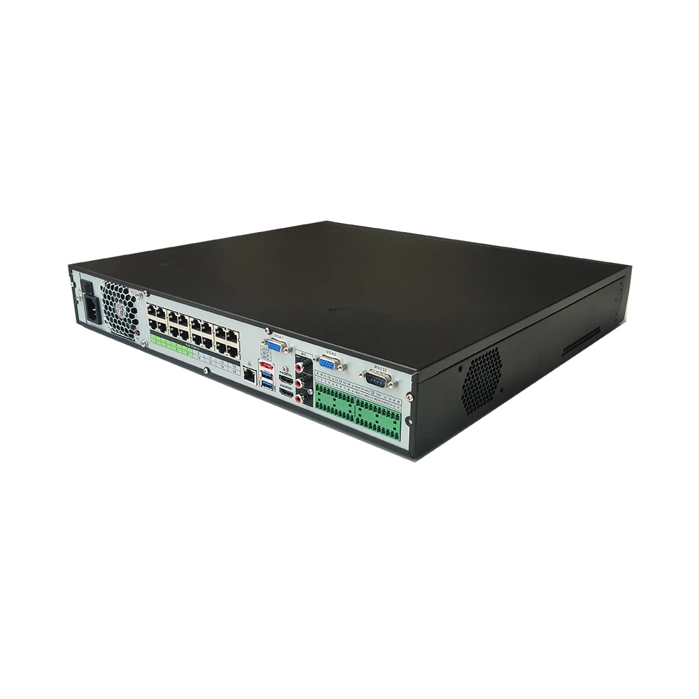 Сетевой видеорегистратор Dahua 4K H.265 NVR 16CH 32CH 64CH NVR5416-16P-4KS2E NVR5432-16P-4KS2E NVR5464-16P-4KS2E 16PoE до 12MP Max 320 Мбит/с