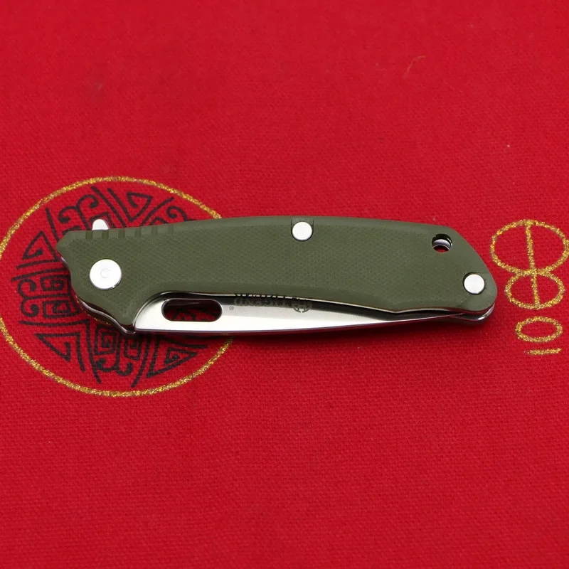 

TIGEND 1809 D2 blade G10+Steel handle Flipper folding knife Outdoor camping hunting Survival pocket knives EDC tools