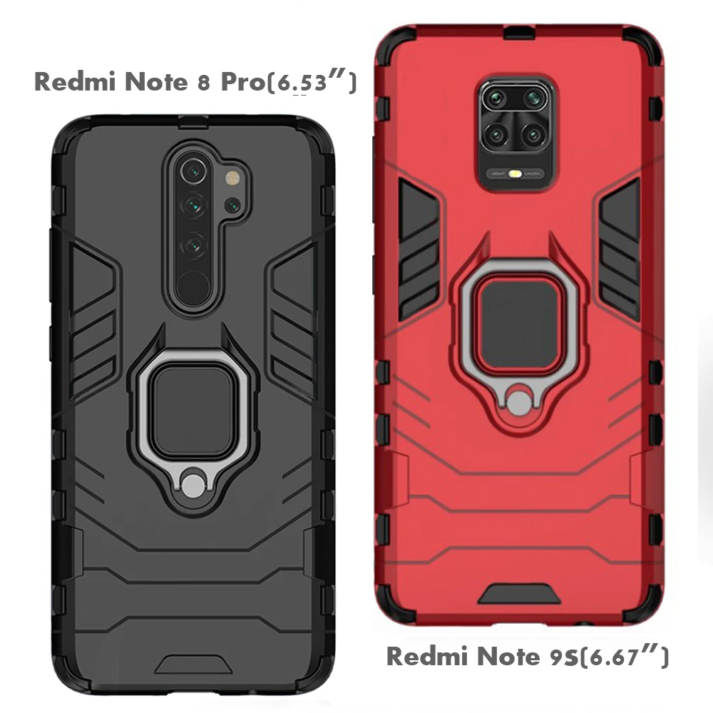 Чехол для Xiaomi Redmi Note 9s 9 s армированный чехол из поликарбоната с металлическим