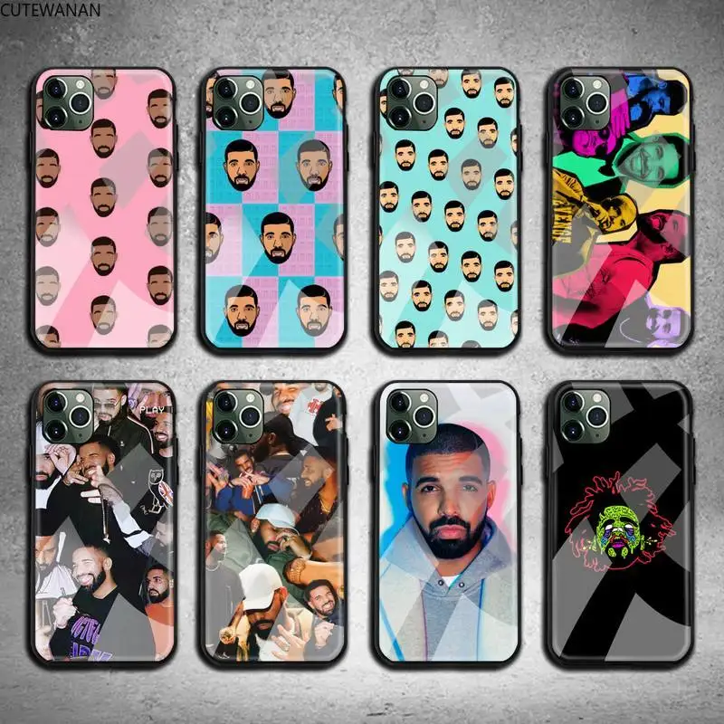 

Drake Rapper america Phone Case Tempered Glass For iPhone 12 pro max mini 11 Pro XR XS MAX 8 X 7 6S 6 Plus SE 2020 case