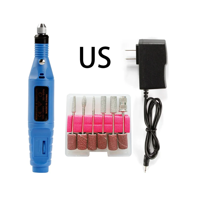GJ1451BUS Acrylic Nail Drill USB Electric Apparatus for Manicure Gel Cuticle Remover Milling Drill Bits Pedicure Machine Nail Art Cutters - Цвет: GJ1451BUS