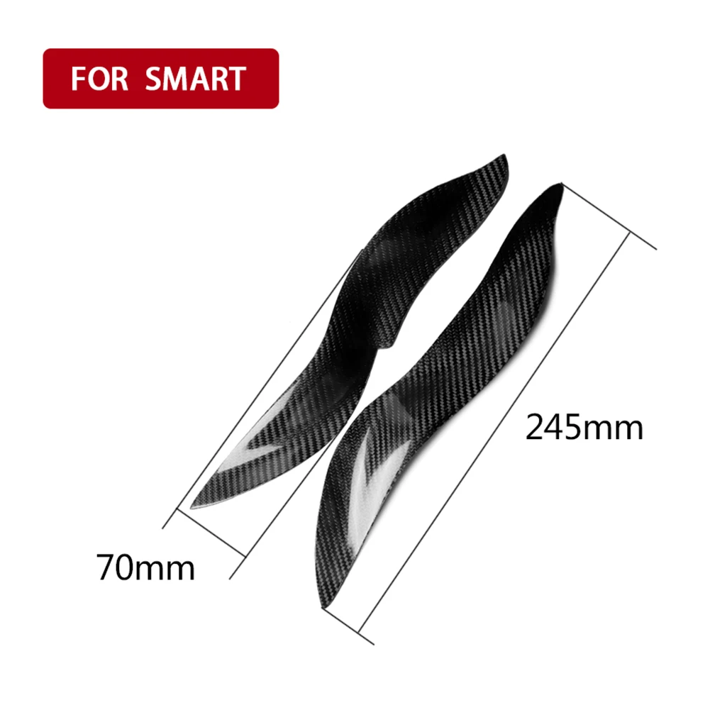 

Carbon Fiber Headlight Eyelids Headlamp Eyebrows Trim Decorative Stickers for Smart Fortwo W450 2003-2006 Car Exterior Accessory