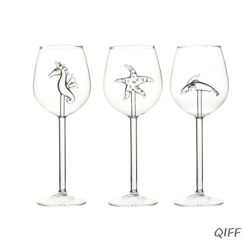 300 мл стекло гиппокамп дельфины красное вино бокал es чашка бокал|Бокалы для вина| |
