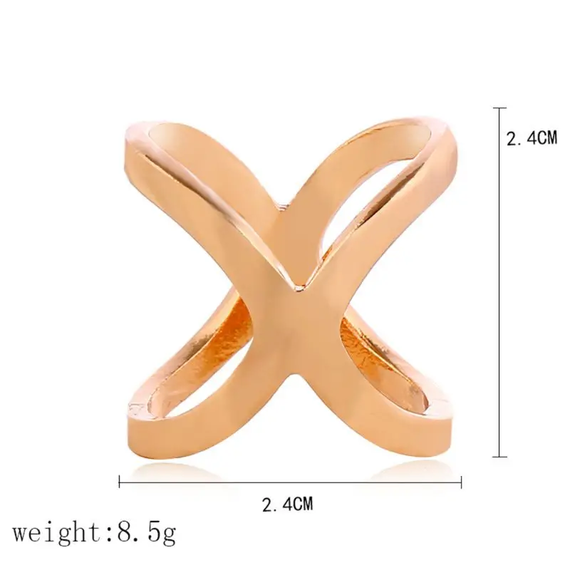 Женские Элегантные открытые кружевные X Форма заколка для шелкового шарфа кольцо