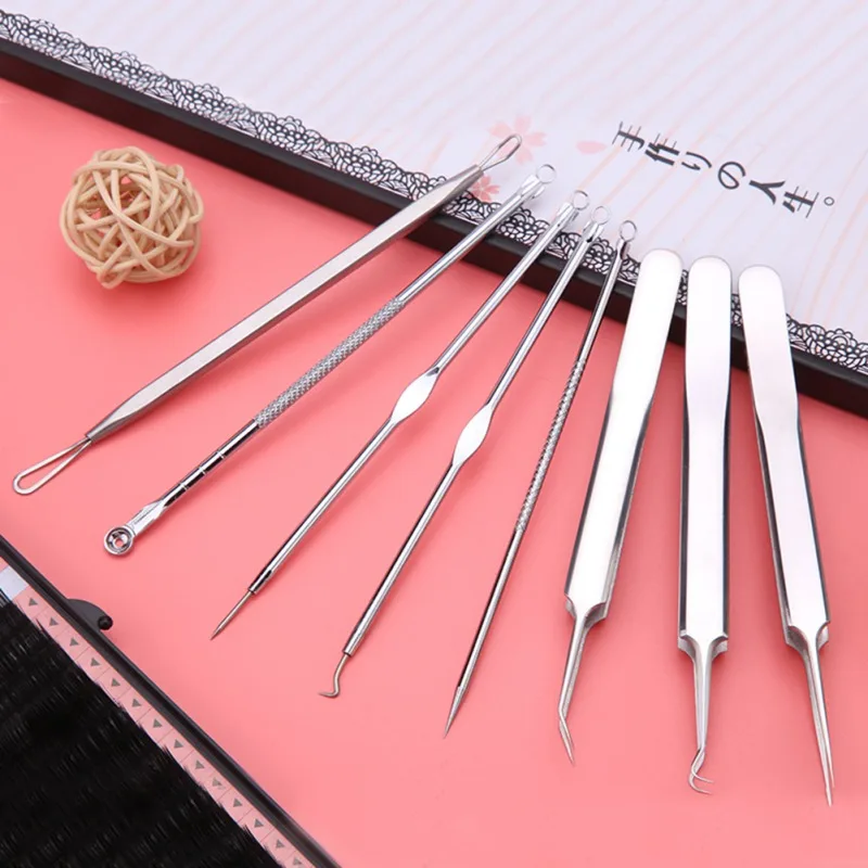 

Acne Needle Set Stainless Steel Comedo Extractor Removers Blemish Blackheads Acne Skin Care Tool