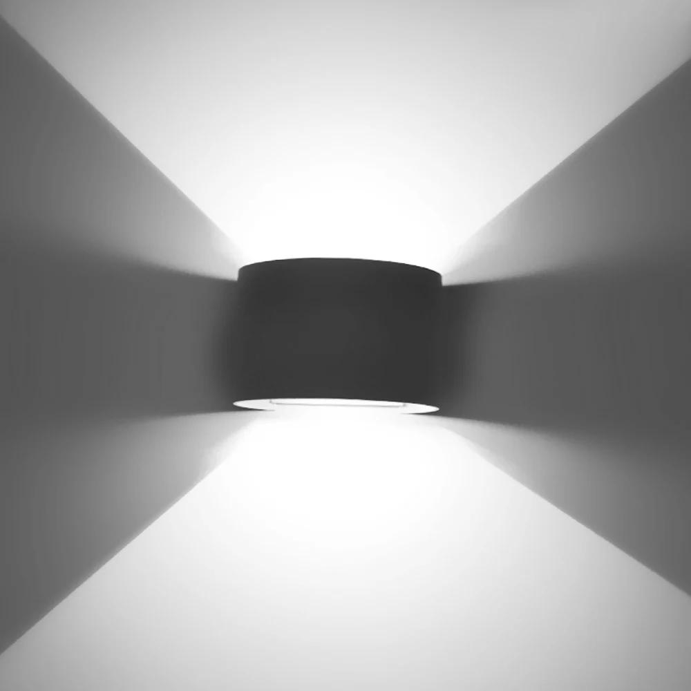 7 Вт круглый светодиодный современный настенный светильник с регулируемой