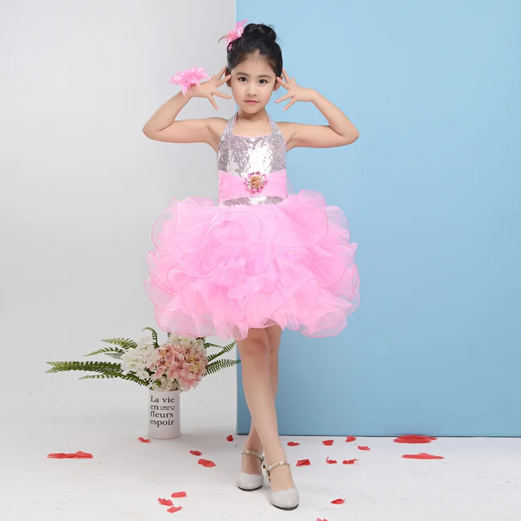 Детское платье для латиноамериканских танцев одежда бальных сальсы танго ча