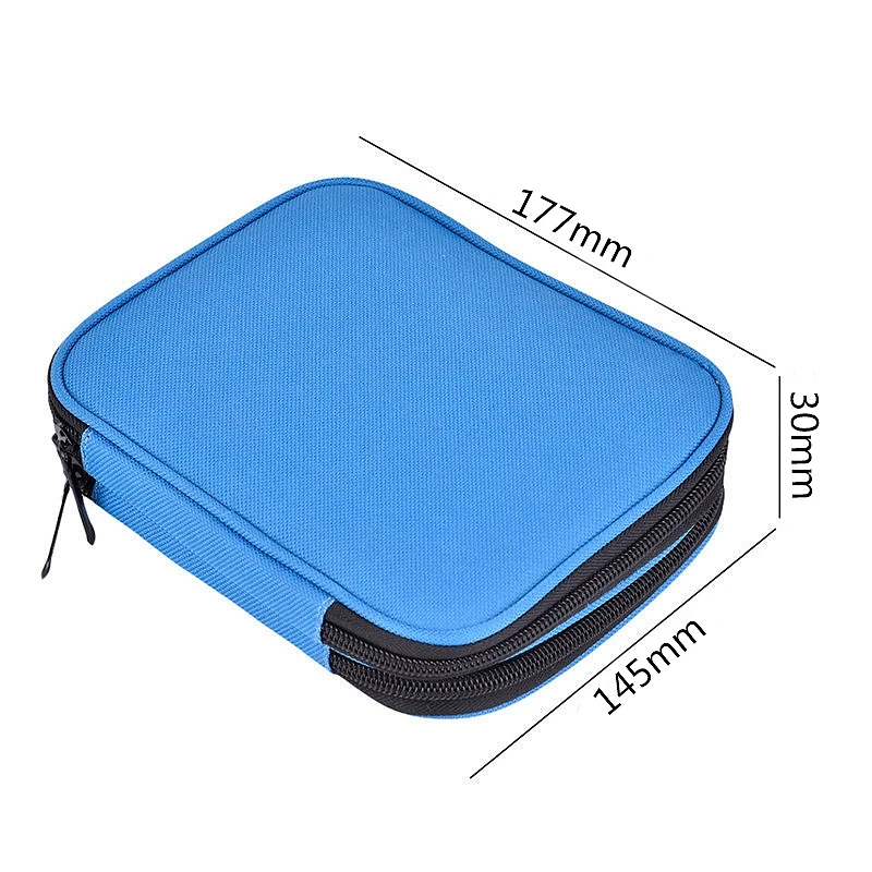 Чехол для вязания крючком органайзер сумка на молнии с веб-карманами различных