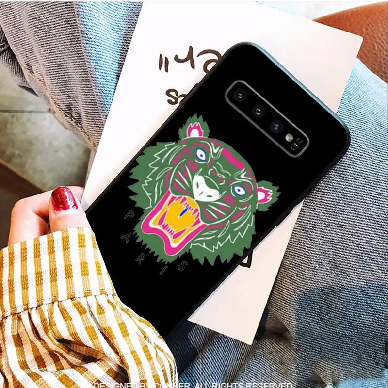 

Luxury Tiger Head Brand Phone Case For Samsung S9 10 20 Plus Note 9 10 10plus 20 Ultra A20 21s J7 Plus 8