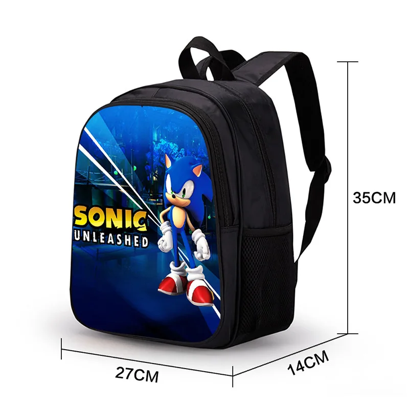 3D Аниме Mochila Sonic рюкзак с ежом школьные сумки для девочек-подростков маленький рюкзак для детей рюкзак на молнии рюкзак для ноутбука