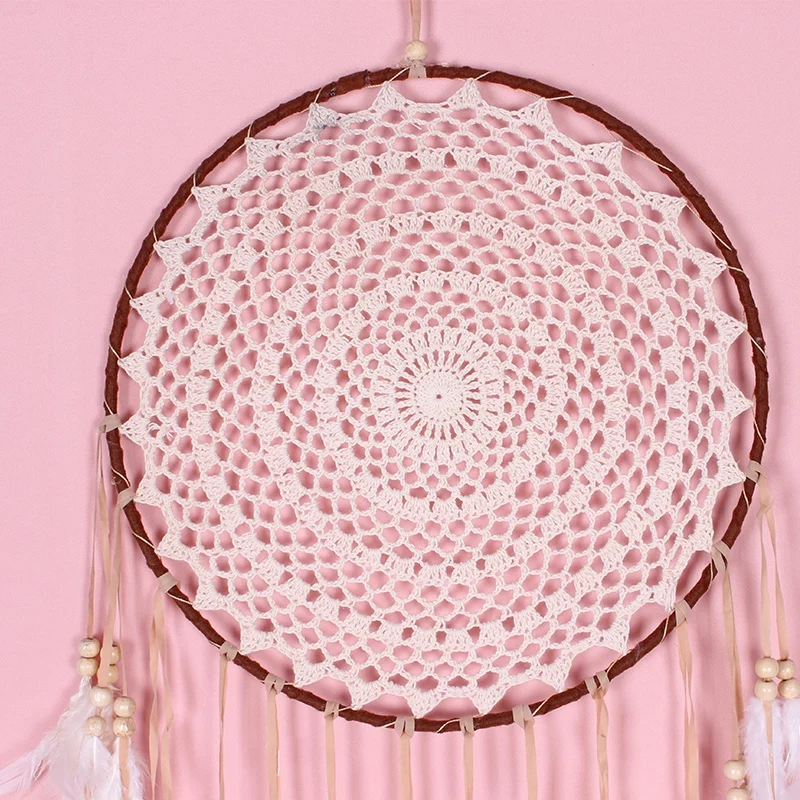 

Bohemian Handmade Dream Net Catcher With Feathers Wall Hanging catcher Net Craft Gift Christmas Decoration For Home