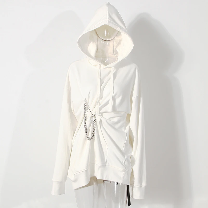 Женский Асимметричный свитшот с рюшами и длинным рукавом | Женская одежда