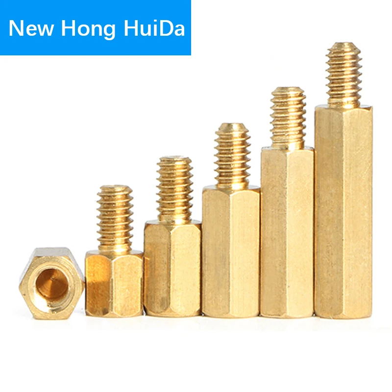 M5XL + 7 мм шестигранная латунная наружная внутренняя стойка крепление с резьбой