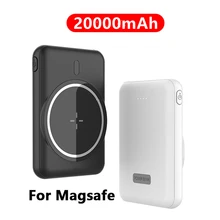 NEW 2021 Magsafe Wireless charging Magnetic 20000mAh Power Bank For iphone 12 13Pro 12promax 13mini xiaomi Phone Battery Charger