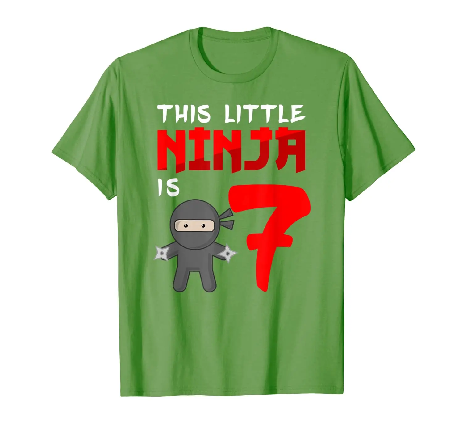 

Ninja Birthday Shirt 7 Year Old 7th Party Supplies Boys Girl