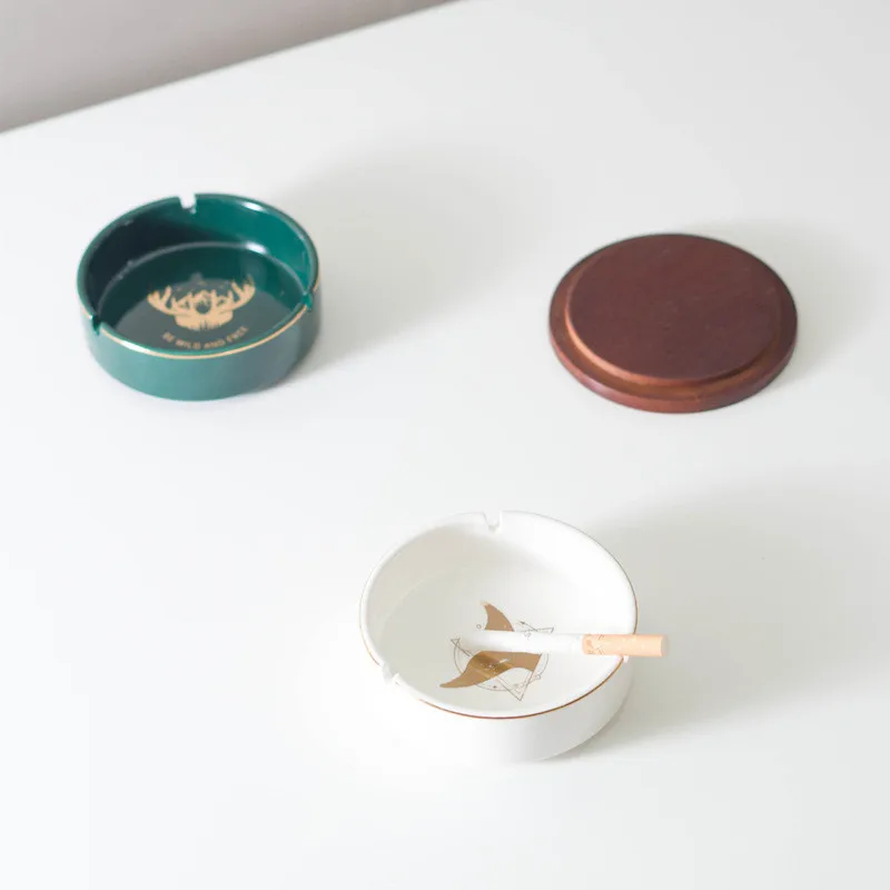 Креативная керамическая пепельница в скандинавском стиле домашняя гостиная с