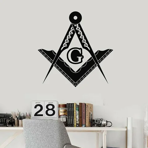 Freemasons искусство масонский знак символ Декор виниловые наклейки на стену роспись домашние украшения гостиная A647