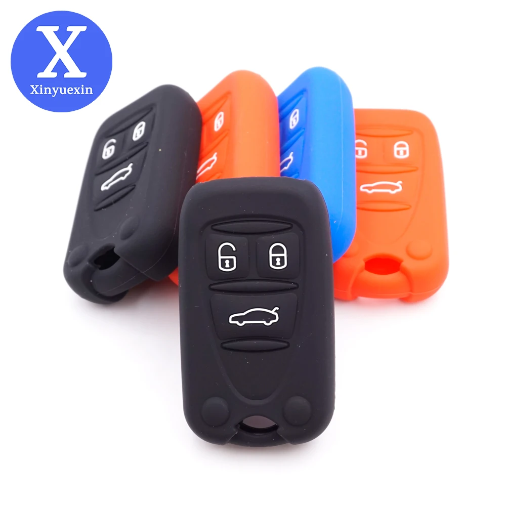 

Xinyuexin Silicone Rubber Remote Car Key Case Cover Fob Spare KEY for Alfa Romeo Brera 159 Giulietta 156 159 A159 GT 3 Buttons
