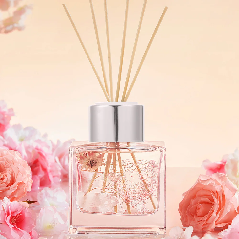 

50ml Transparent Glass Diffuser Bottles Bathroom Fragrance Containers Home Perfume Bottle Ornament Essential Oil Diffuser